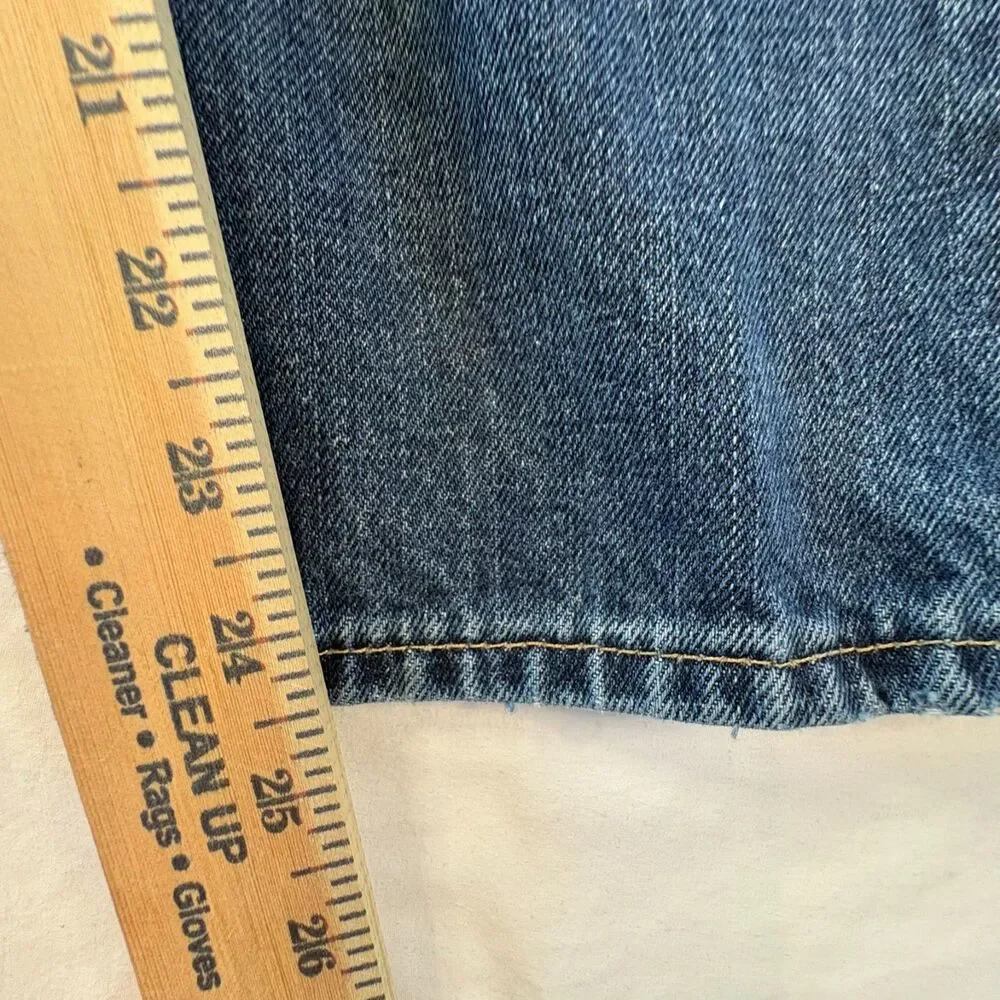Vtg Abercrombie Kids Kilburn Low Rise Boot Cut Distressed Denim Jeans Sz 10 Reg
